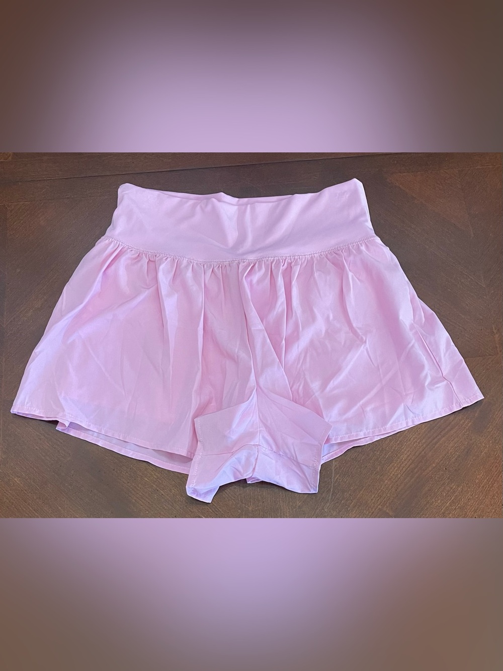 3 Paces Women’s Pink Athletic Skort with Built-In Shorts
